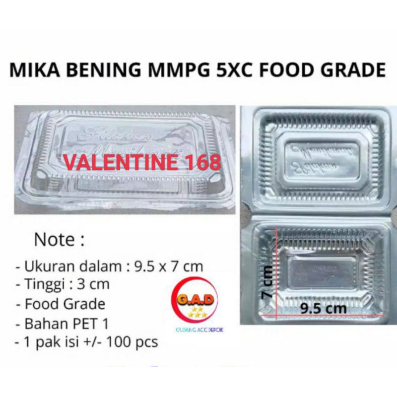 Jual Mika Plastik Bening Xc Mika Tempat Kue Makanan Nasi Puding Mie