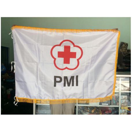 Jual Bendera Ruangan PMI Palang Merah Indonesia Bendera PMR Palang ...