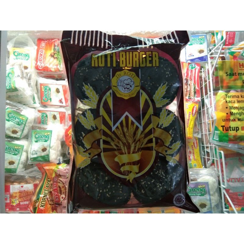 Jual De'Roti Roti burger isi 6 original dan hitam | Shopee Indonesia