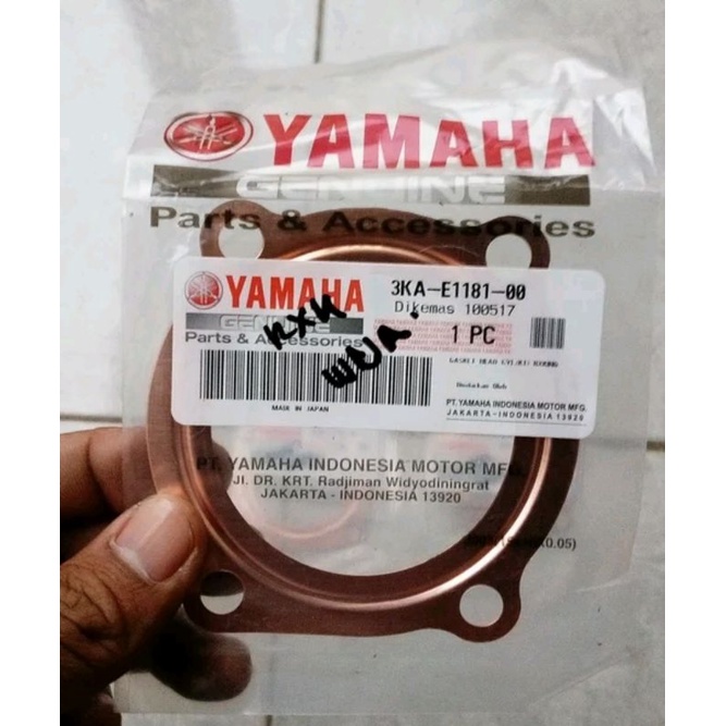 Jual PERPAK TEMBAGA YAMAHA ORIGINAL BLOK KOP RX KING | Shopee Indonesia