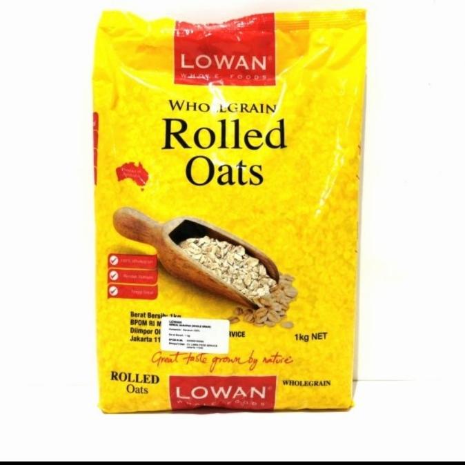 Jual Lowan whole grain rolled oat / rolled oats / cereal / singapore ...