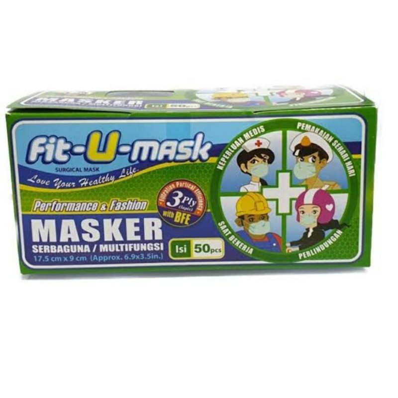 Jual Fit U Mask 50 Pcs | Shopee Indonesia