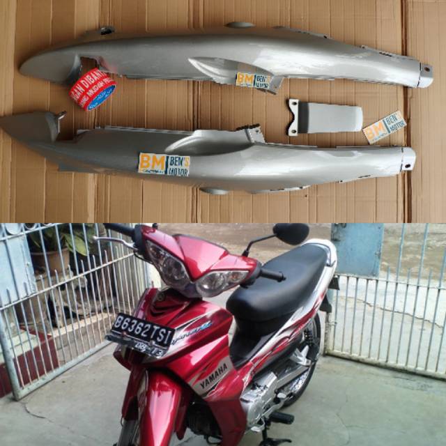 Jual Body Jupiter Z Burhan / Body Belakang Jupiter Z new - SILVER