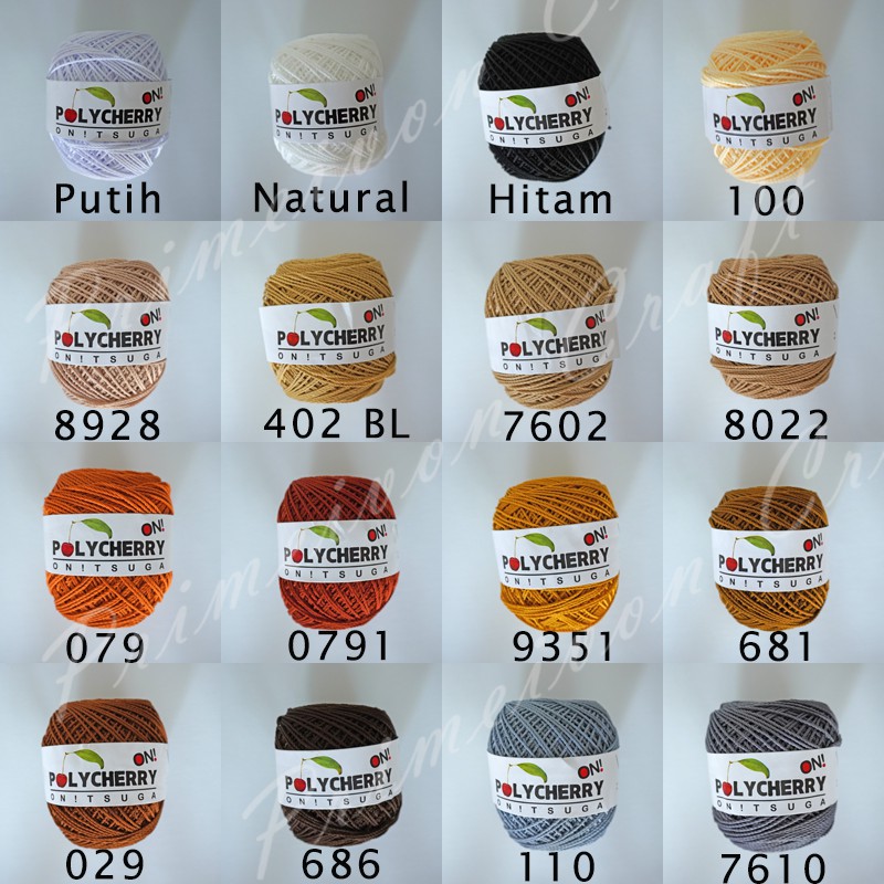 Jual Benang rajut polycherry onitsuga 1 | Shopee Indonesia