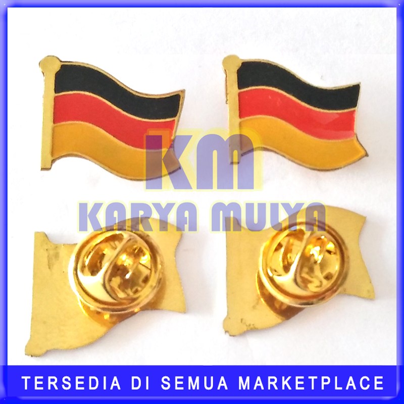 Jual Pin Flag Negara Jerman Pin Bendera Negara Jerman Flag Pin Jerman Murah Km Shopee Indonesia 6730