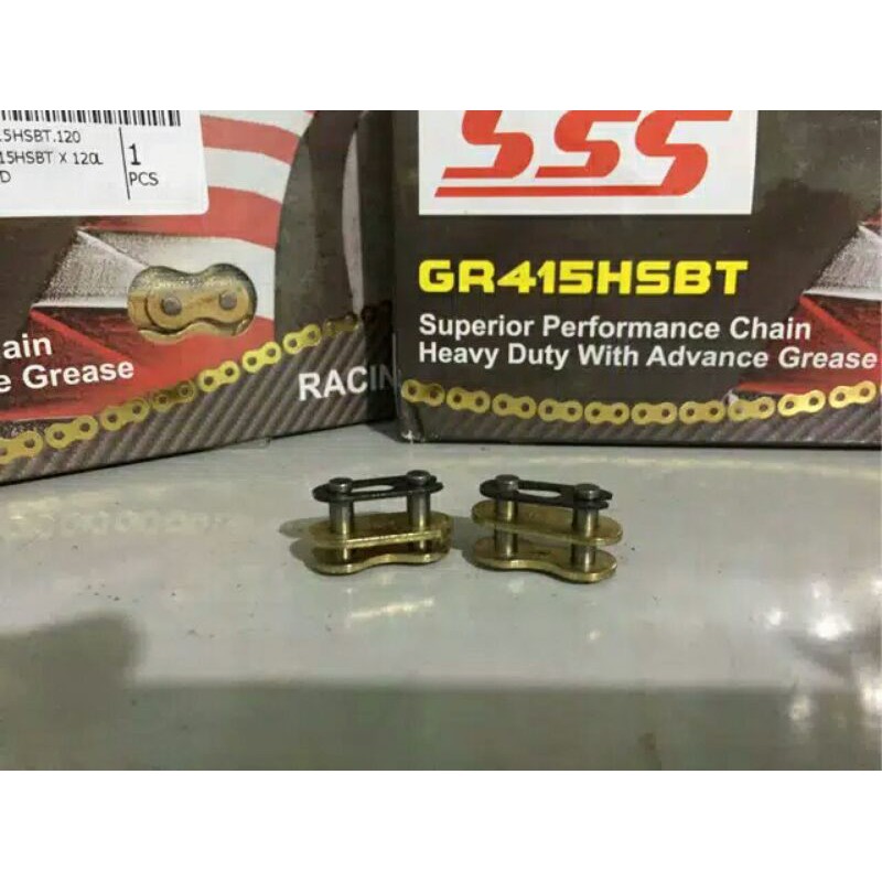 Jual Sambungan/ Kancing Rantai SSS Gold 415H, 428H, 520H | Shopee Indonesia