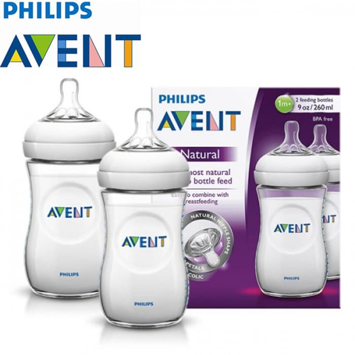 Jual Philips Avent Bottle Natural Twin / Single Pack Botol Susu Baby ...