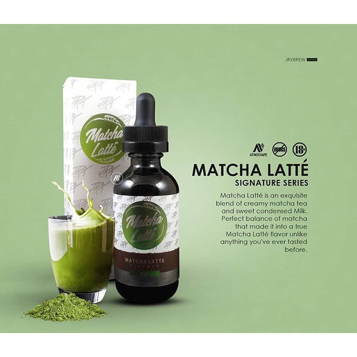 Jual MATCHA LATTE 60ML BY JRX BREW PREMIUM ELIQUID VAPORIZER VAPE Shopee Indonesia