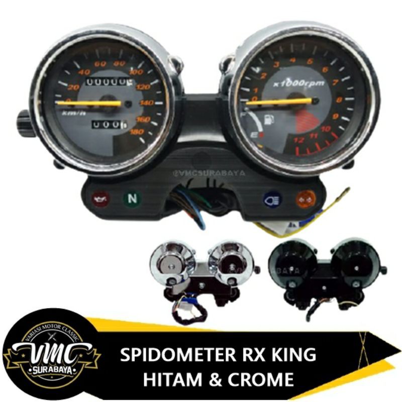 Jual SPIDO SPEDO SPIDOMETER YAMAHA RX KING HITAM CROM | Shopee Indonesia
