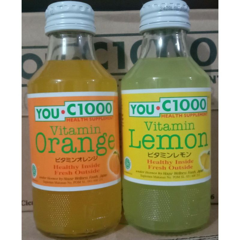 Jual YOU C 1000 BOTOL KACA UKURAN 140 ML ISI 30kaleng | Shopee Indonesia