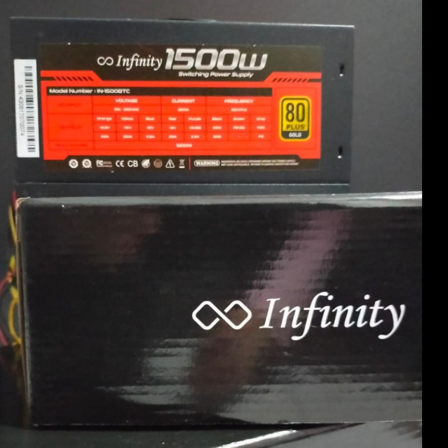 Jual Power Supply Infinity 1500W 80+ Gold - PSU Bitcoin 1500W - PSU ...