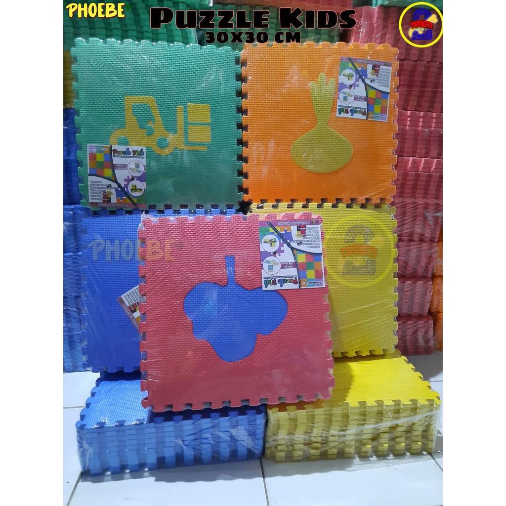 Tapete Puzzle Eva Rosa 10 Pcs 30X30cm - Kid to Kid Matosinhos