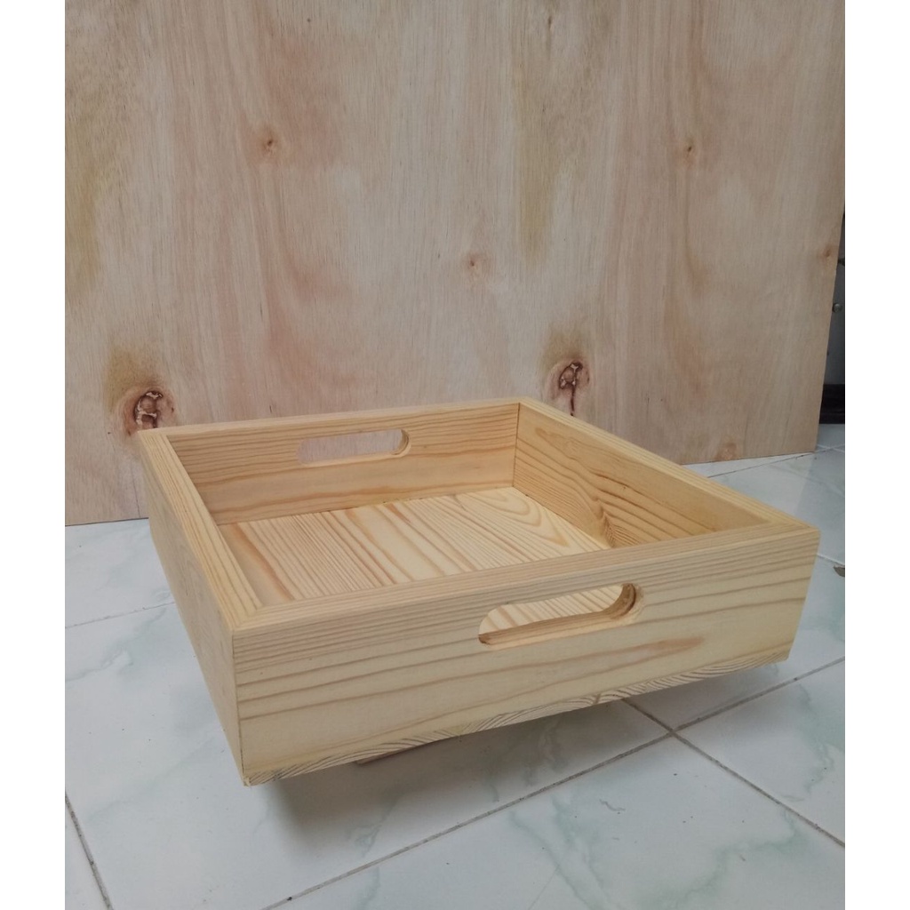 Jual keranjang parcel / nampan baki kayu | Shopee Indonesia