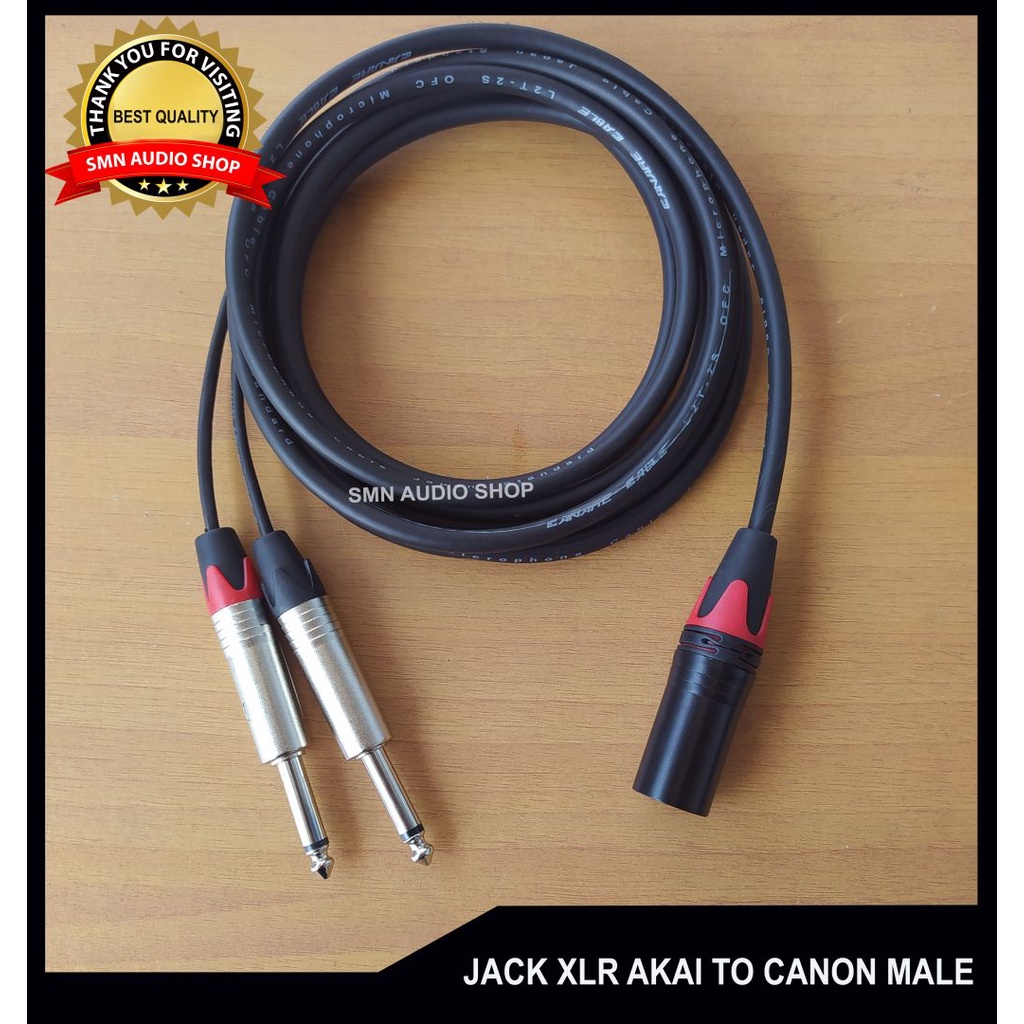 Jual Kabel Jack Xlr Akai Ke Canon Male Kualitas Super Shopee