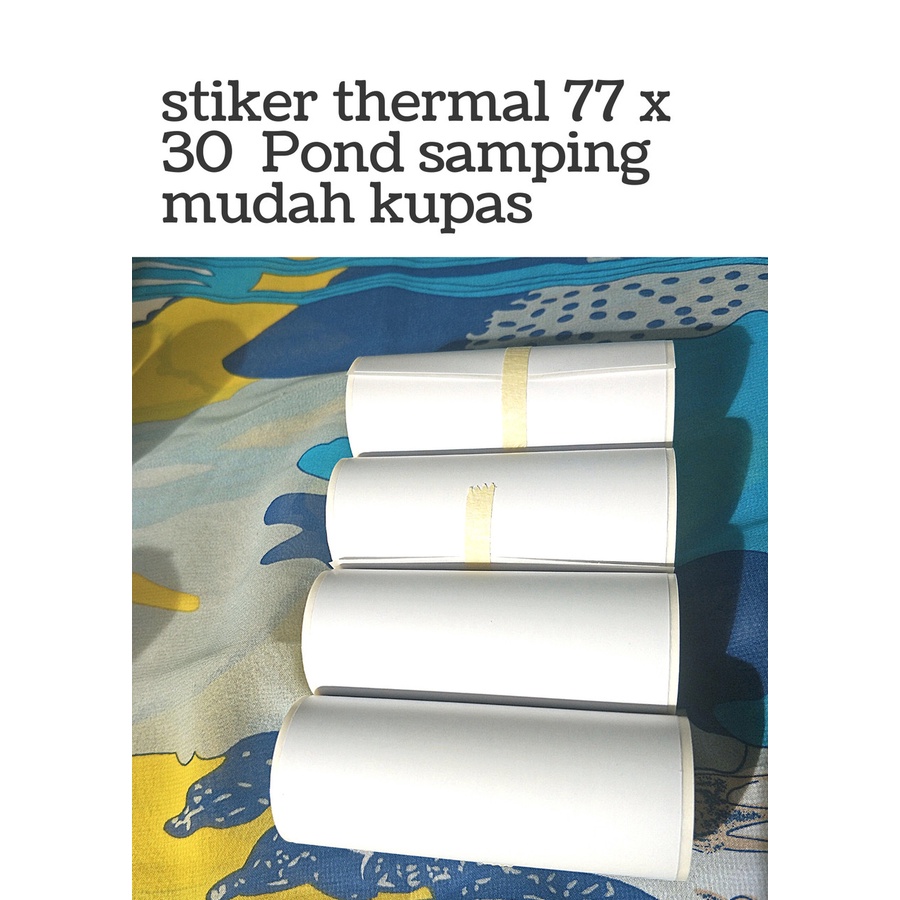 Jual Sticker Label Thermal Peripage A9 77mm x 5 Meter - Stiker Thermal ...