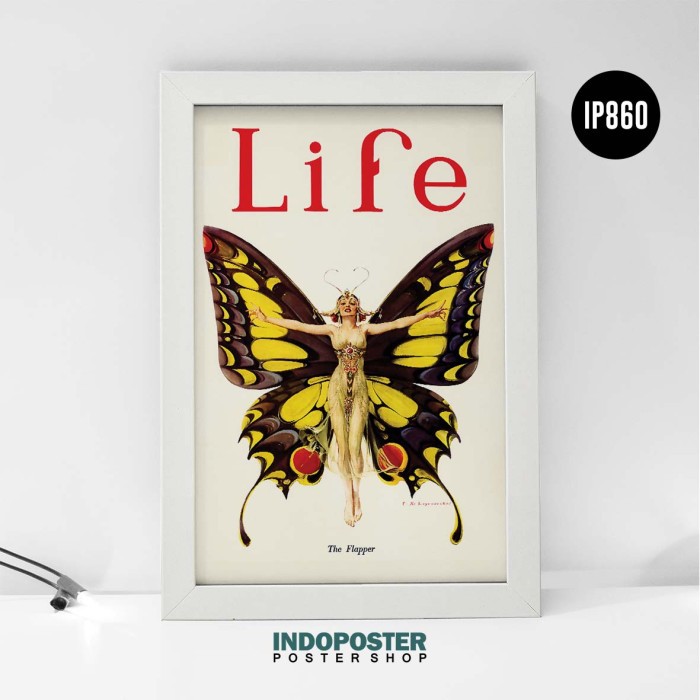 Jual Poster Hiasan Dinding Vintage Life Magazine The Flapper PIPIMOCI ...