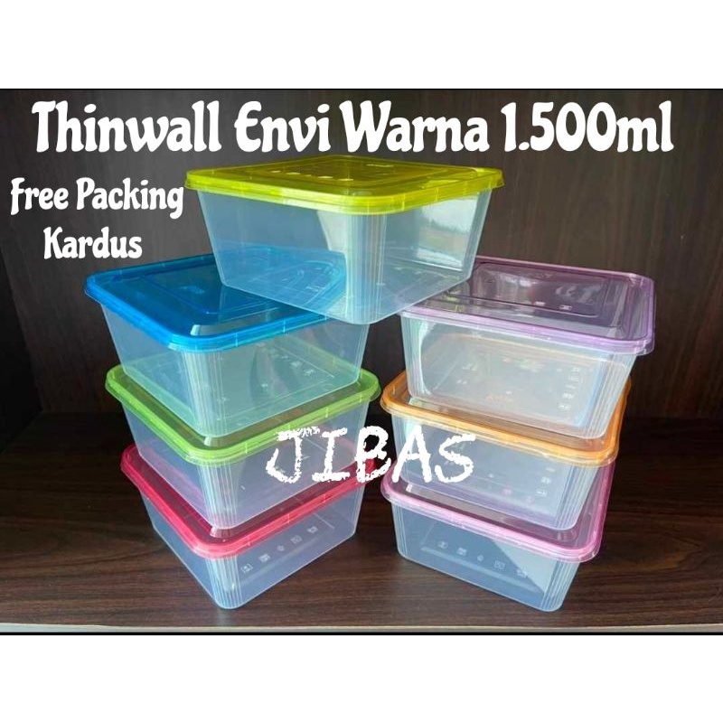 Jual Thinwall Envi Clear Tutup Warna Lentur Tahan Pecah 1 500ml Food