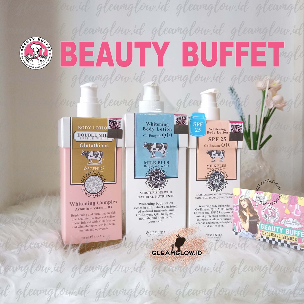 double milk triple white glutathione review Jual SCENTIO MILK PLUS WHITENING BODY LOTION Q10/ DOUBLE MILK TRIPLE WHITE  / SPF 25