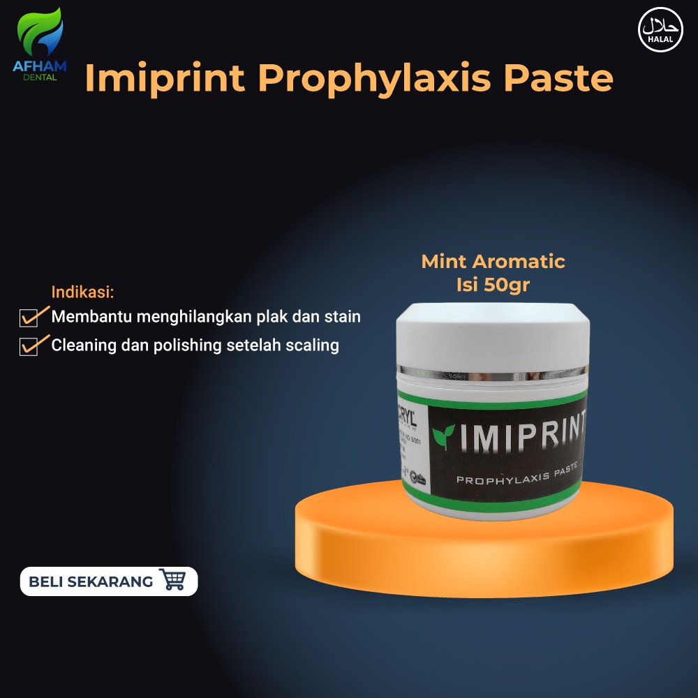 Jual DENTAL PROPHYLAXIS PASTE WITH FLUORIDE JAR PROFILAKSIS PASTA