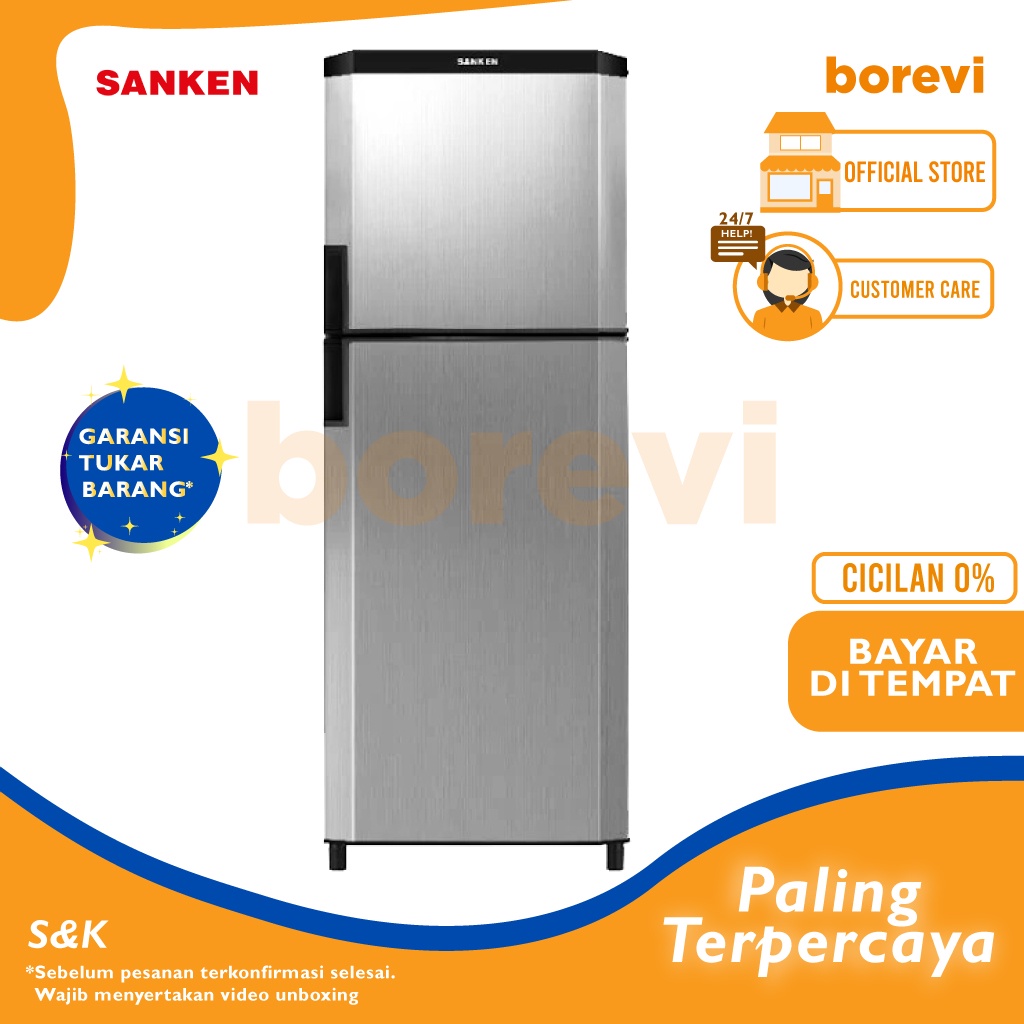 Jual KULKAS SANKEN SK V 231AC BG / KULKAS 2 PINTU SANKEN | Shopee Indonesia