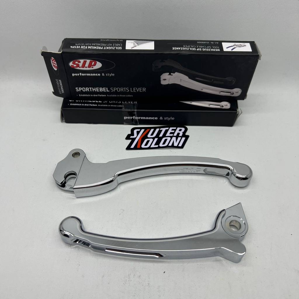 Jual Sip Cnc Sport Lever Handle Brake Rem Chrome Vespa New Px Discbrake Shopee Indonesia