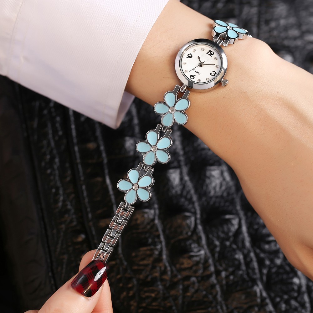 Jual Jam Tangan Wanita Fashion Ladies Small Fresh Daisy Ladies Bracelet
