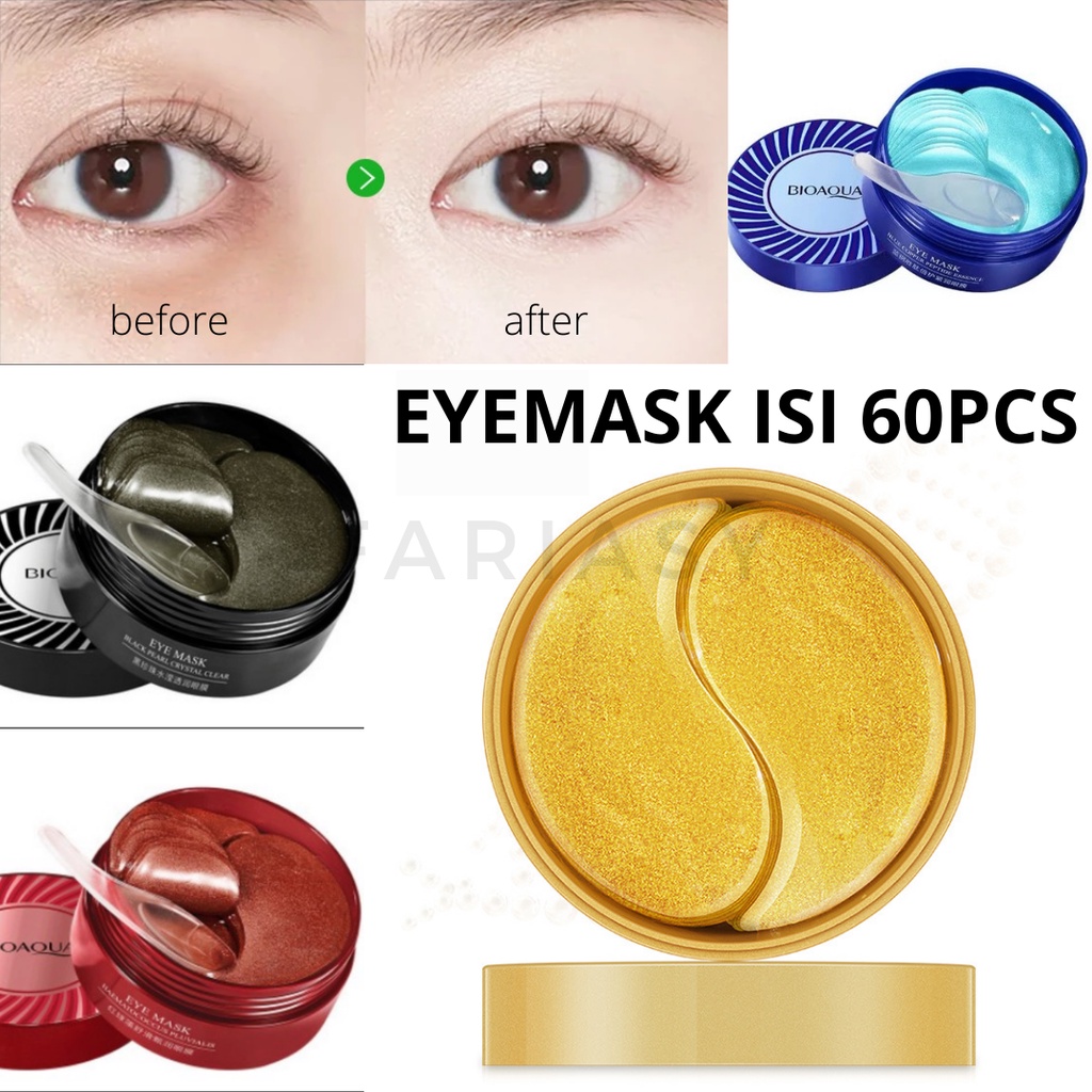 Jual MASKER MATA COLLAGEN 1 botol = 30 pasang / Eye Mask Penghilang Kantung Mata Panda Shopee