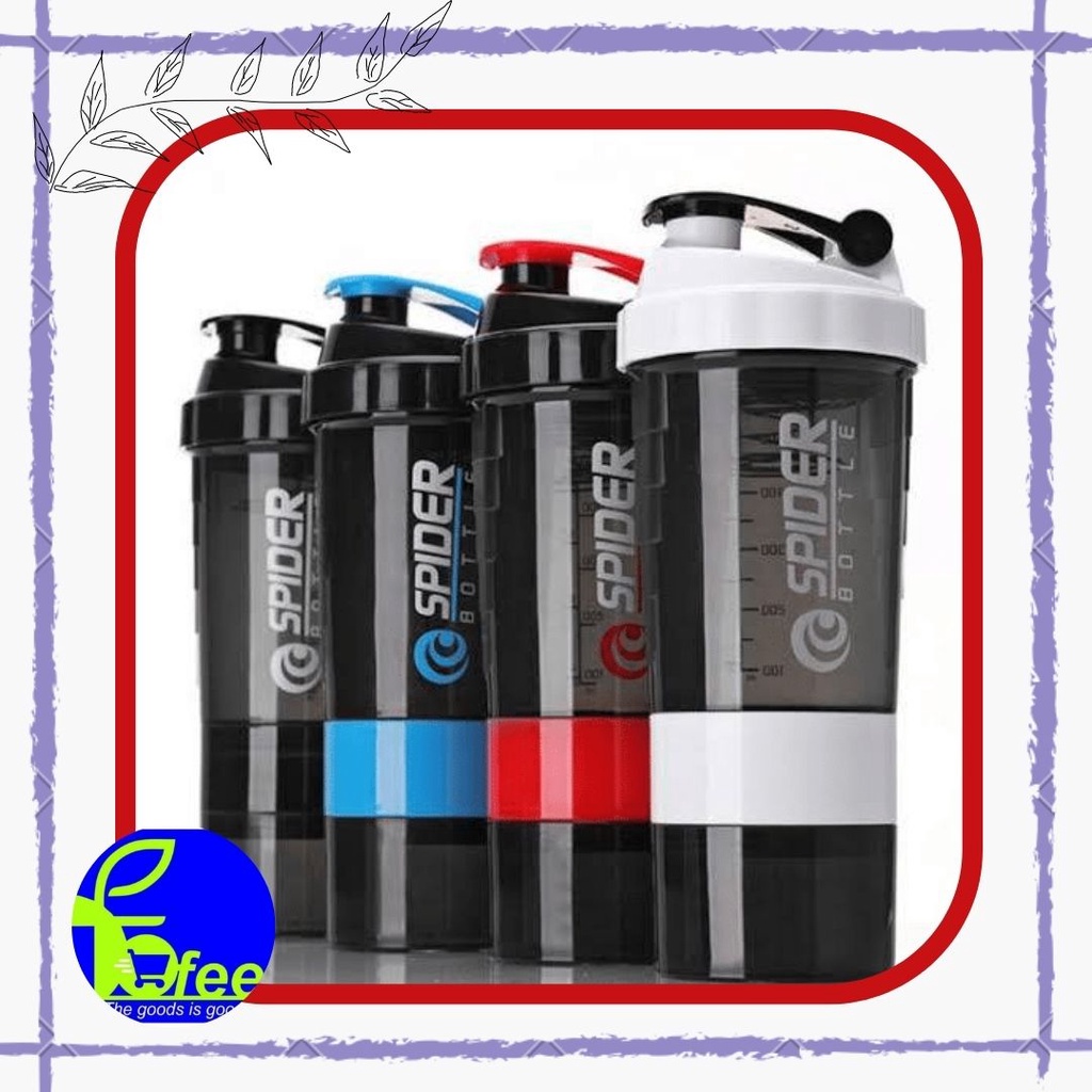 Jual Botol Minum Shaker Sport Spider Cup 600ml | Shopee Indonesia