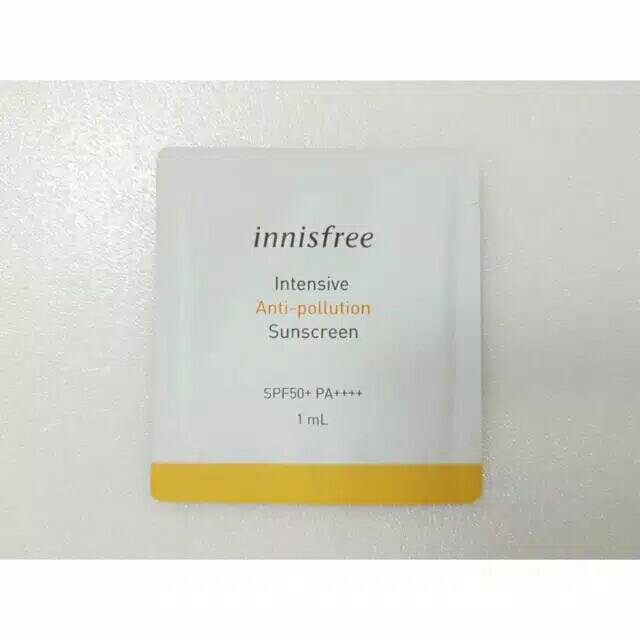 Jual innisfree Anti Pollution sun screen SPF 50 pouch sample | Shopee ...