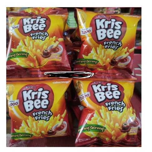 Jual SNACK FRENCH FRIES KRISBEE / 1 RENCENG ISI 10 PCS | Shopee Indonesia