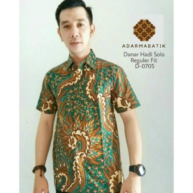 Jual Batik Pria Danar Hadi Solo Original Lengan Pendek | Shopee Indonesia