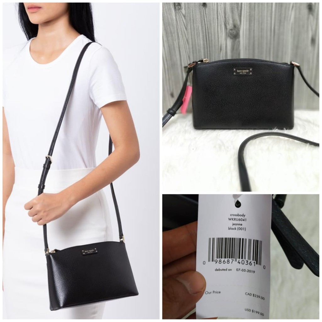 Kate spade jeanne crossbody black sale