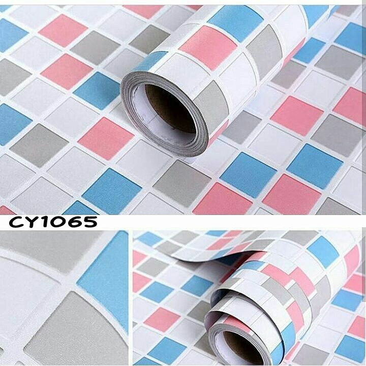 Jual Baru Murah Wallpaper Sticker Dinding Mosaic Square Kotak