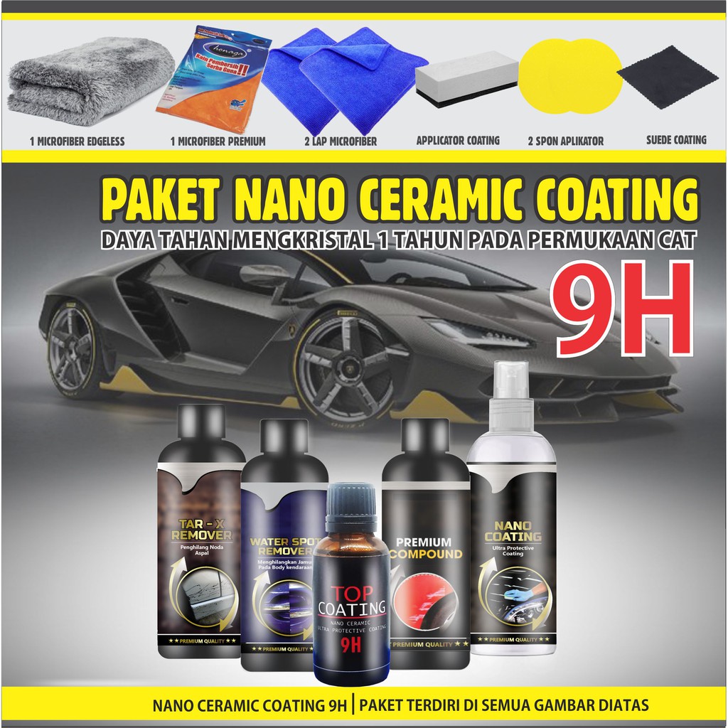 Promo 9H CERACOAT Nano Ceramic Coating, 30ml, By.CF Solo Diskon 23% di  Seller Zacko Store - Kalibata, Kota Jakarta Selatan