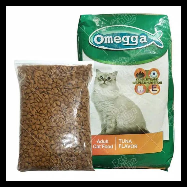 Omega Cat food tuna 1KG repack 1 kg adult kitten omegga 1 kilogram