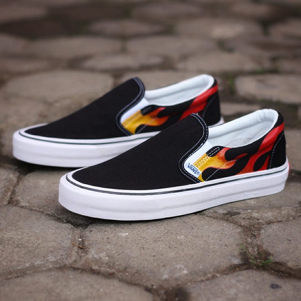 Vans slip on motif discount