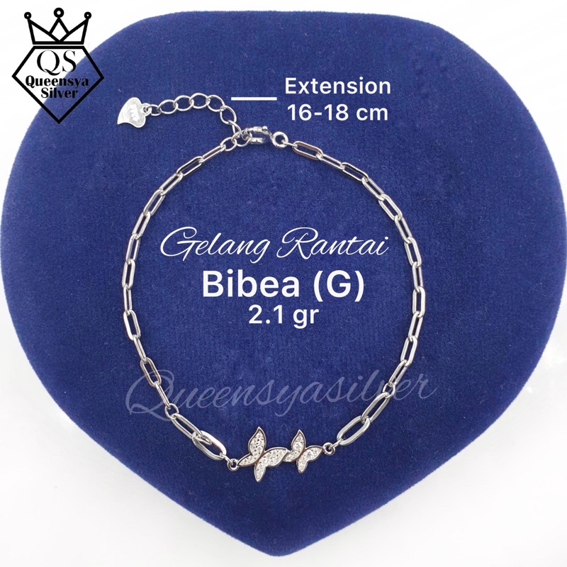 Jual Gelang Tangan Perak Silver Korea Asli 925 Lapis Emas Putih