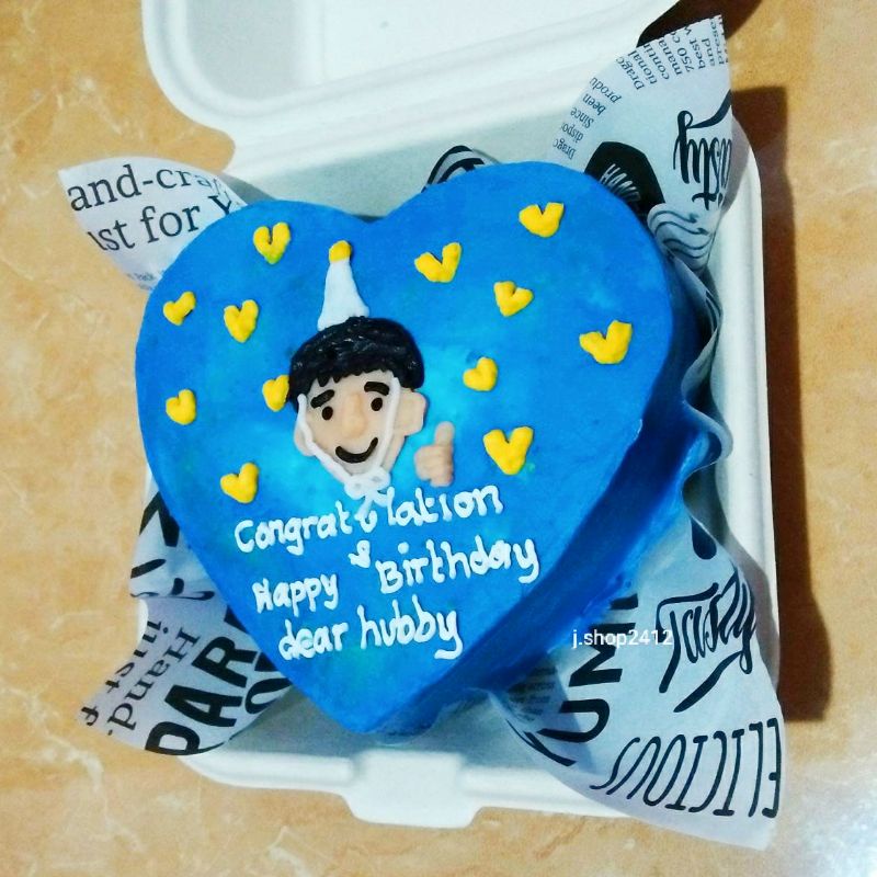 Jual [D12cm] LOVE Custom Cake Bento Cake jakarta korean Cake