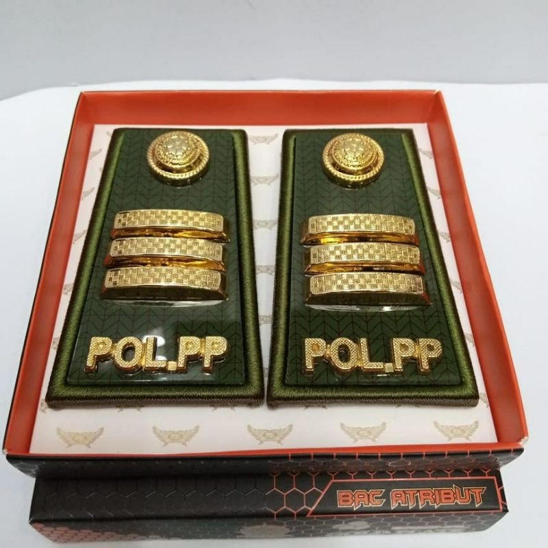 Jual tanda pangkat pol pp golongan 3c/pangkat pol pp | Shopee Indonesia