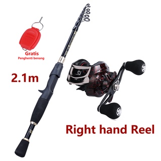 Sougayilang 1.8-2.4m Portable Telescopic Casting Fishing Rod and 17+1
