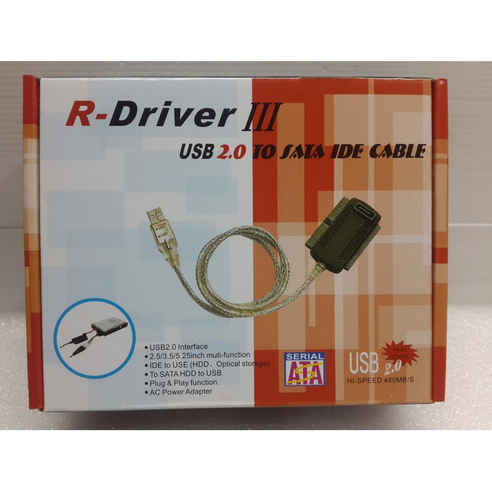 R Driver III USB 2.0 To Sata Ide Cable