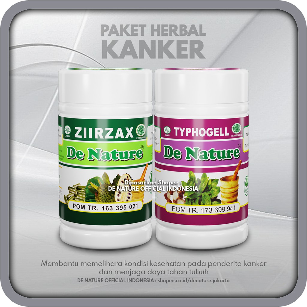 Paket Obat Herbal Kanker Serviks Payudara Ziirzax + Typhogell - DE NATURE OFFICIAL INDONESIA