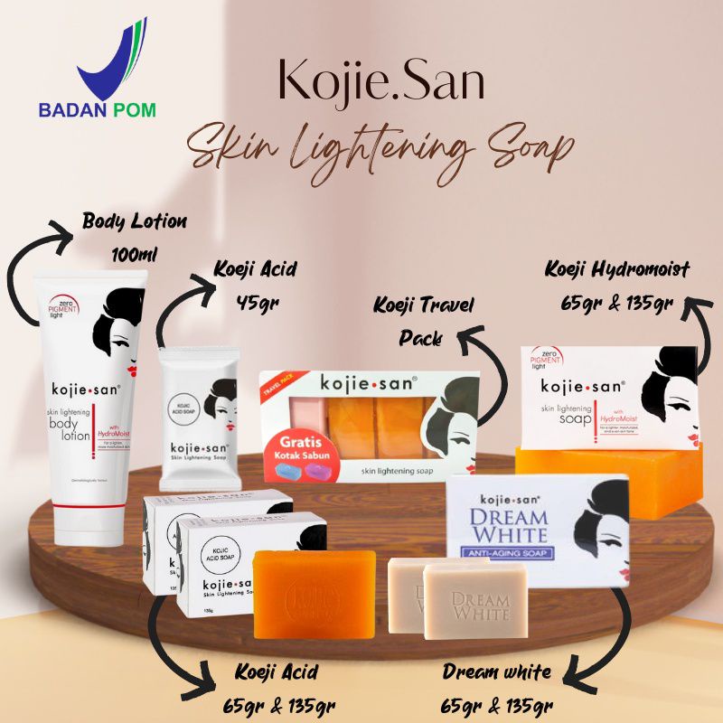 Jual Kojiesan Skin Lightening Soap Original Bpom Kojie San Soap Sabun Pemutih Sabun Wajah