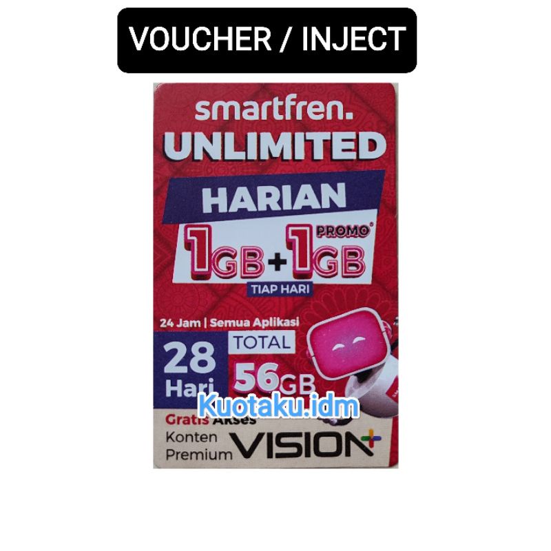 Jual TERMURAH VOUCHER Smartfren Unlimited Kuota Smartfren 6GB 12GB 30GB ...