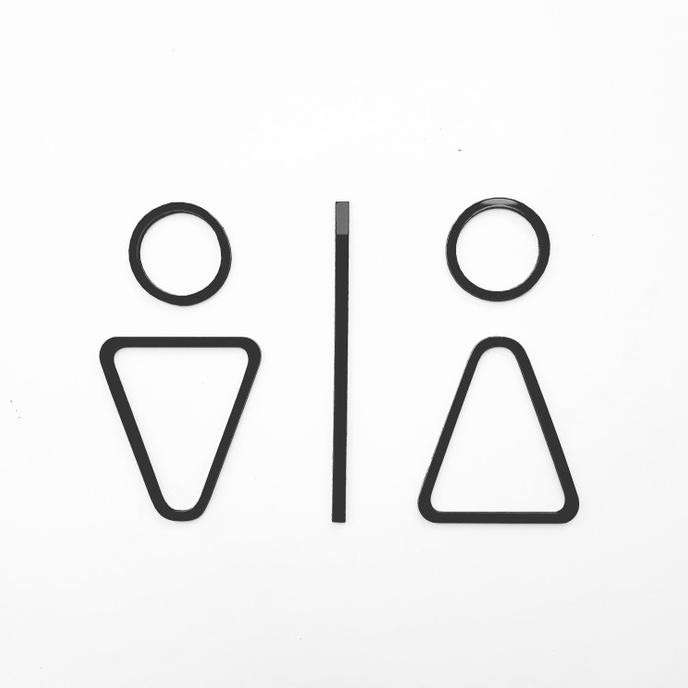 Jual Sign Akrilik Toilet T04 Minimalis Signage Caferestokantor Shopee Indonesia 2386