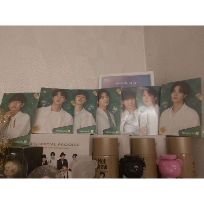 Jual 1 set PostCard BTS Toko hijau 7 Member / Photo card Toko Hijau BTS