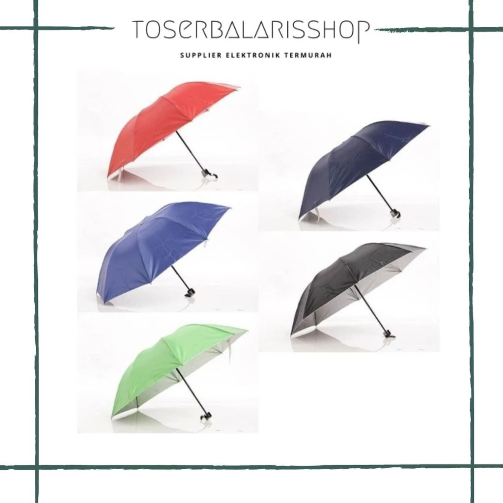 PAYUNG LIPAT POLOS / PAYUNG LIPAT  WARNA / PAYUNG LIPAT PRAKTIS | AutoStock