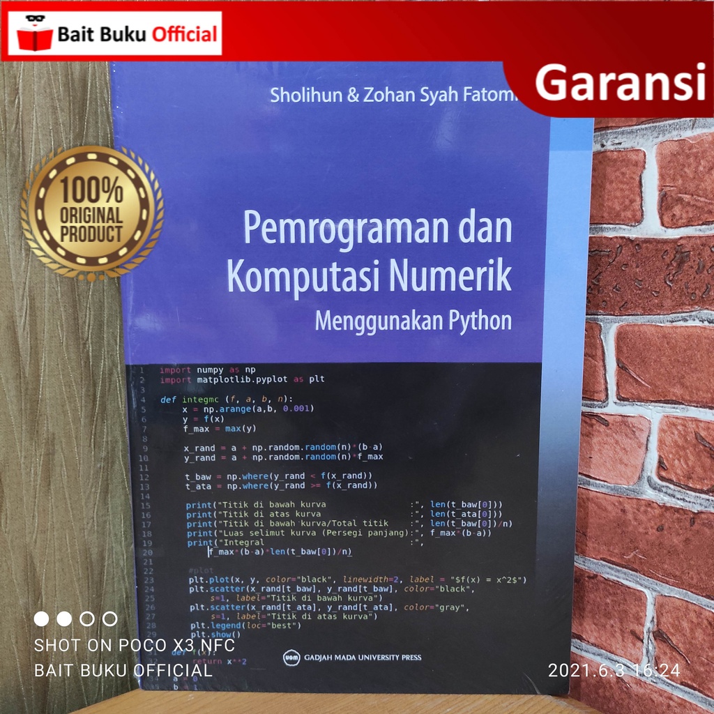 Jual Pemrograman Dan Komputasi Numerik Menggunakan Python | Shopee ...