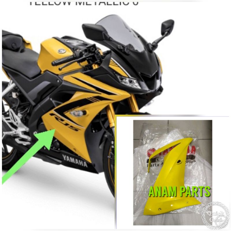 Jual Fairing sayap depan kanan yamaha R15 V3 VVA kuning yamaha original ...
