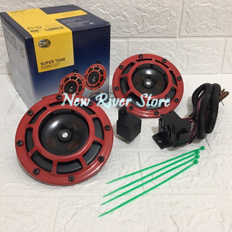 Jual Klakson Hella Supertone + kabel relay set Hella (original